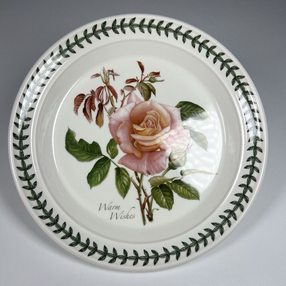PORTMEIRION Botanic Roses Warm Wishes 8.5" Salad Plate
